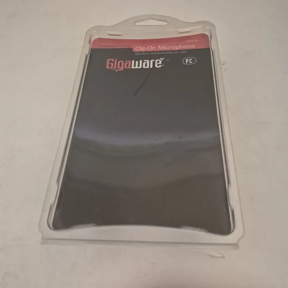 Radio Shack Gigaware Clip-On Omnidirectional Microphone 3.5mm Mounting Bracket